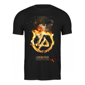 Мужская футболка с принтом Linkin Park - Burning in the skies ,  |  | 