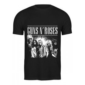 Мужская футболка с принтом Guns n roses ,  |  | Тематика изображения на принте: 
