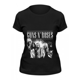 Женская футболка с принтом Guns n roses ,  |  | 
