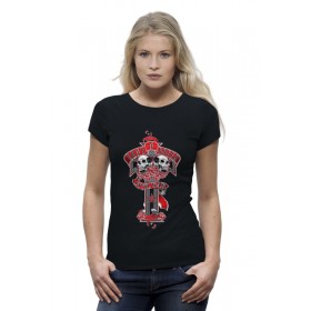 Женская футболка Premium с принтом Guns n roses ,  |  | 