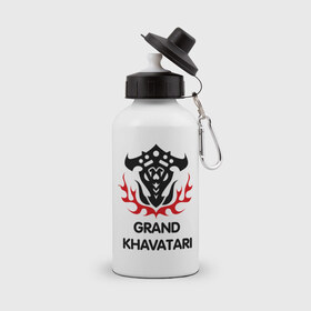 Бутылка спортивная с принтом Orc Fighter - Grand Khavatari , металл | емкость — 500 мл, в комплекте две пластиковые крышки и карабин для крепления | grand khavatari | lineage