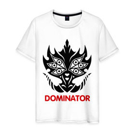 Мужская футболка хлопок с принтом Orc Mage - Dominator , 100% хлопок | прямой крой, круглый вырез горловины, длина до линии бедер, слегка спущенное плечо. | Тематика изображения на принте: dominator | lineage | orc mage