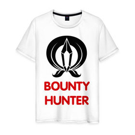 Мужская футболка хлопок с принтом Dwarf Fighter - Bounty Hunter , 100% хлопок | прямой крой, круглый вырез горловины, длина до линии бедер, слегка спущенное плечо. | line age | lineage | компьютерные | линейка | охотник