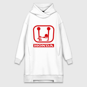 Платье-худи хлопок с принтом Honda (эро) ,  |  | honda | авто | автомобиль | логотип | марка | машина | хонда