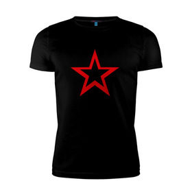 Мужская футболка премиум с принтом Советский парень , 92% хлопок, 8% лайкра | приталенный силуэт, круглый вырез ворота, длина до линии бедра, короткий рукав | звезда | парень | символ | советский | социализм | союз | ссср