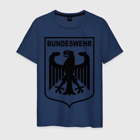 Мужская футболка хлопок с принтом Bundeswehr (2) , 100% хлопок | прямой крой, круглый вырез горловины, длина до линии бедер, слегка спущенное плечо. | bundeswehr | армия | бундесвер