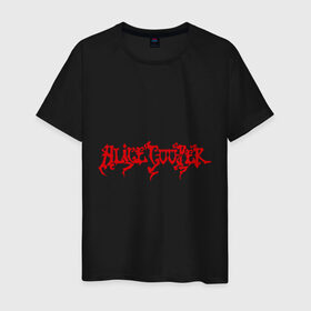 Мужская футболка хлопок с принтом Alice Cooper (2) , 100% хлопок | прямой крой, круглый вырез горловины, длина до линии бедер, слегка спущенное плечо. | alice cooper | metal | rock | логотип | метал | музыка | музыкант | рок | рок музыка | элис купер