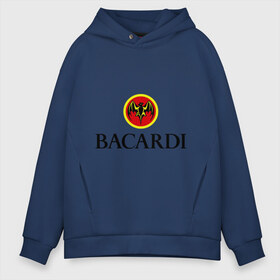 Мужское худи Oversize хлопок с принтом Bacardi , френч-терри — 70% хлопок, 30% полиэстер. Мягкий теплый начес внутри —100% хлопок | боковые карманы, эластичные манжеты и нижняя кромка, капюшон на магнитной кнопке | bacardi | бакарди | бар | бармен | ром