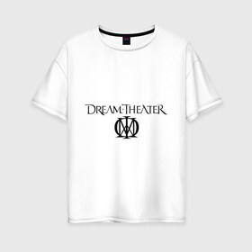 Женская футболка хлопок Oversize с принтом Dream Theater , 100% хлопок | свободный крой, круглый ворот, спущенный рукав, длина до линии бедер
 | heavy metal | metal | rock | trash metal | квартет | метал | рок | рок группа | рок группы | трэш метал | хеви метал