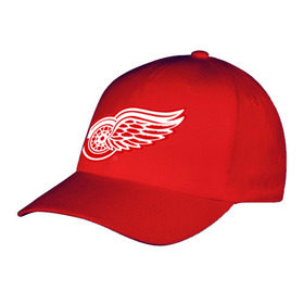 Бейсболка с принтом Detroit Red Wings , 100% хлопок | классический козырек, металлическая застежка-регулятор размера | hockey | nhl | лига | нхл | хокей | хоккей | хоккейная лига