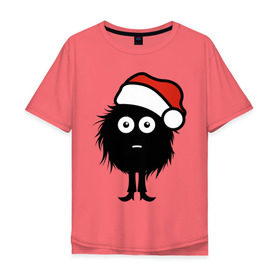 Мужская футболка хлопок Oversize с принтом Рождественнский лохмач , 100% хлопок | свободный крой, круглый ворот, “спинка” длиннее передней части | Тематика изображения на принте: 2012 | new year | нг | новый 2012 | новый год | рождественский | рождество