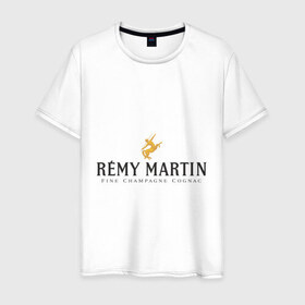 Мужская футболка хлопок с принтом Remy Martin , 100% хлопок | прямой крой, круглый вырез горловины, длина до линии бедер, слегка спущенное плечо. | 