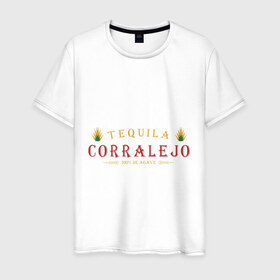 Мужская футболка хлопок с принтом Tequila Corralejo , 100% хлопок | прямой крой, круглый вырез горловины, длина до линии бедер, слегка спущенное плечо. | Тематика изображения на принте: 