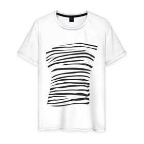 Мужская футболка хлопок с принтом Зебра (2) , 100% хлопок | прямой крой, круглый вырез горловины, длина до линии бедер, слегка спущенное плечо. | africa | safari | zebra | животные | зебра | сафари