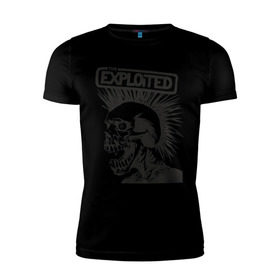 Мужская футболка премиум с принтом Exploited , 92% хлопок, 8% лайкра | приталенный силуэт, круглый вырез ворота, длина до линии бедра, короткий рукав | exploid | hardcore | punk | rock | панк | рок | рок группы | хард