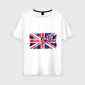 Женская футболка хлопок Oversize с принтом England Urban flag , 100% хлопок | свободный крой, круглый ворот, спущенный рукав, длина до линии бедер
 | 5262 | england | gb | uk | urban style | англия | британия | британский флаг | великобритания | флаги