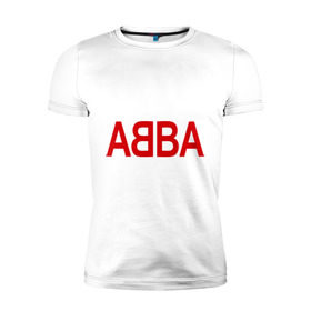 Мужская футболка премиум с принтом ABBA , 92% хлопок, 8% лайкра | приталенный силуэт, круглый вырез ворота, длина до линии бедра, короткий рукав | 70е | 80е | abba | абба | группа | квартет | музыка | музыкальные группы | поп музыка