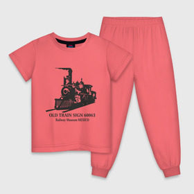 Детская пижама хлопок с принтом Old Train , 100% хлопок |  брюки и футболка прямого кроя, без карманов, на брюках мягкая резинка на поясе и по низу штанин
 | Тематика изображения на принте: old train | авто | автомобиль | машины | поезд | старый поезд | тачки | тюнинг