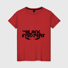 Женская футболка хлопок с принтом Black Eyed Peas , 100% хлопок | прямой крой, круглый вырез горловины, длина до линии бедер, слегка спущенное плечо | black eyed peasпесня | music | pop | rnb | исполнитель | музыка | поп