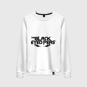 Женский свитшот хлопок с принтом Black Eyed Peas , 100% хлопок | прямой крой, круглый вырез, на манжетах и по низу широкая трикотажная резинка  | black eyed peasпесня | music | pop | rnb | исполнитель | музыка | поп