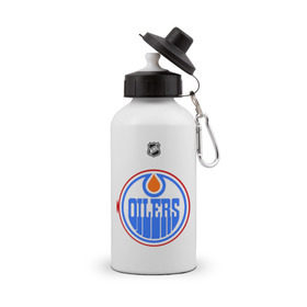 Бутылка спортивная с принтом Edmonton Oilers-Khabibulin 35 , металл | емкость — 500 мл, в комплекте две пластиковые крышки и карабин для крепления | Тематика изображения на принте: edmonton oilers | edmonton oilers khabibulin 35национальная лига | nhl | нхл | хокей | хоккей | хоккейный клуб | эмонтон ойлерс