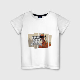 Детская футболка хлопок с принтом Grand Theft Auto San Andreas (6) , 100% хлопок | круглый вырез горловины, полуприлегающий силуэт, длина до линии бедер | Тематика изображения на принте: grand theft auto | gta | san andreas | гта | сан андрес