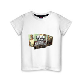 Детская футболка хлопок с принтом Grand Theft Auto San Andreas (5) , 100% хлопок | круглый вырез горловины, полуприлегающий силуэт, длина до линии бедер | grand theft auto | gta | gta sa | san andreas | гта сан андреас