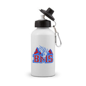 Бутылка спортивная с принтом Blue Mountain State , металл | емкость — 500 мл, в комплекте две пластиковые крышки и карабин для крепления | Тематика изображения на принте: blue mountain state | bms