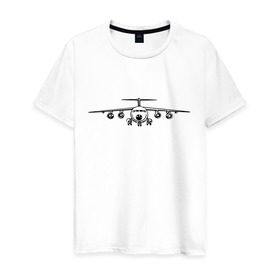 Мужская футболка хлопок с принтом Авиация (2) , 100% хлопок | прямой крой, круглый вырез горловины, длина до линии бедер, слегка спущенное плечо. | авиаторы | авиация | армия | ввс | россия | самолет