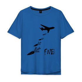Мужская футболка хлопок Oversize с принтом Еда вместо бомб , 100% хлопок | свободный крой, круглый ворот, “спинка” длиннее передней части | Тематика изображения на принте: бомбы | еда | морковки | самолет