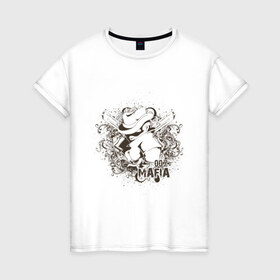 Женская футболка хлопок с принтом 007 MAFIA (2) , 100% хлопок | прямой крой, круглый вырез горловины, длина до линии бедер, слегка спущенное плечо | mafia | mafiya | мафиозные | мафия