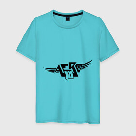 Мужская футболка хлопок с принтом Aero yo(3) , 100% хлопок | прямой крой, круглый вырез горловины, длина до линии бедер, слегка спущенное плечо. | крылья