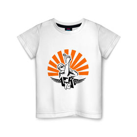 Детская футболка хлопок с принтом Aero yo(14) , 100% хлопок | круглый вырез горловины, полуприлегающий силуэт, длина до линии бедер | 