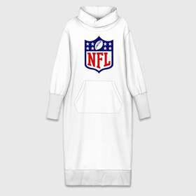 Платье удлиненное хлопок с принтом NFL ,  |  | Тематика изображения на принте: американский футбол | регби