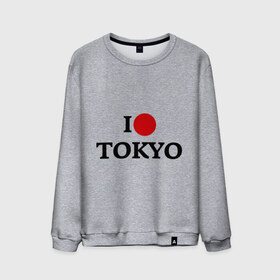 Мужской свитшот хлопок с принтом I love tokio , 100% хлопок |  | Тематика изображения на принте: i love | люблю | токио | япония | японский