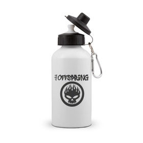Бутылка спортивная с принтом The Offspring classic logo , металл | емкость — 500 мл, в комплекте две пластиковые крышки и карабин для крепления | Тематика изображения на принте: группы | музыка | музыкальные группы | панк | рок | рок музыка