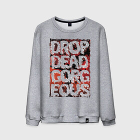 Мужской свитшот хлопок с принтом Drop Dead, Gorgeous , 100% хлопок |  | drop dead