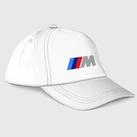 Бейсболка с принтом BMW M , 100% хлопок | классический козырек, металлическая застежка-регулятор размера | bmw | joy | toplanding | авто | автобренды | бмв | бэха | логотип бмв