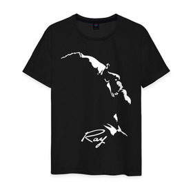 Мужская футболка хлопок с принтом Ray Charles , 100% хлопок | прямой крой, круглый вырез горловины, длина до линии бедер, слегка спущенное плечо. | Тематика изображения на принте: jazz | ray charles | джаз | музыка | рэй чарльз