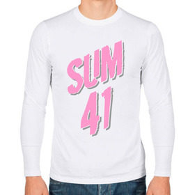 Мужской лонгслив хлопок с принтом Sum 41 pink , 100% хлопок |  | rock | музыка | музыкальные стили | панк | панк рок | рок