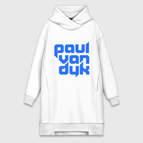 Платье-худи хлопок с принтом Paul ,  |  | club | evolution | paul van dyk | trance | клубная музыка | пол ван дюк | транс