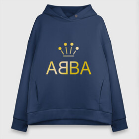 Женское худи Oversize хлопок с принтом ABBA золото , френч-терри — 70% хлопок, 30% полиэстер. Мягкий теплый начес внутри —100% хлопок | боковые карманы, эластичные манжеты и нижняя кромка, капюшон на магнитной кнопке | abba | абба | музыка