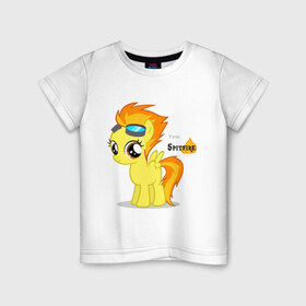 Детская футболка хлопок с принтом Young Spitfire , 100% хлопок | круглый вырез горловины, полуприлегающий силуэт, длина до линии бедер | 