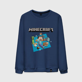 Мужской свитшот хлопок с принтом Heroes of Minecraft , 100% хлопок |  | boom | minecraft | игры | компьютерные игры | майнкрафт