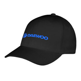 Бейсболка с принтом Daewoo горизонтальный , 100% хлопок | классический козырек, металлическая застежка-регулятор размера | daewoo | автомобиль daewoo | автомобиль дейву | дайву | логотип daewoo | логотип дайву | логотип дейву