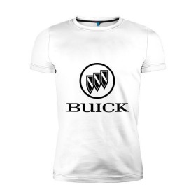 Мужская футболка премиум с принтом Buick logo , 92% хлопок, 8% лайкра | приталенный силуэт, круглый вырез ворота, длина до линии бедра, короткий рукав | 