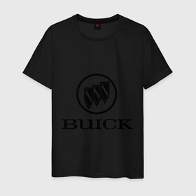 Мужская футболка хлопок с принтом Buick logo , 100% хлопок | прямой крой, круглый вырез горловины, длина до линии бедер, слегка спущенное плечо. | Тематика изображения на принте: 