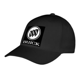 Бейсболка с принтом Buick лого , 100% хлопок | классический козырек, металлическая застежка-регулятор размера | buick | автомобиль buick | логотип buick
