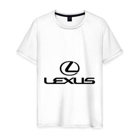 Мужская футболка хлопок с принтом Lexus logo , 100% хлопок | прямой крой, круглый вырез горловины, длина до линии бедер, слегка спущенное плечо. | Тематика изображения на принте: lexus | автобренды | автолюбителям | бренд | лексус | логотип