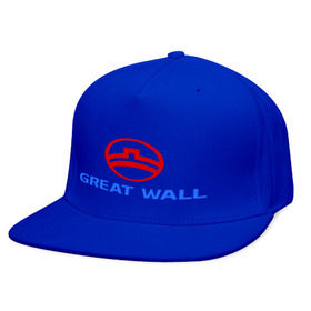 Кепка снепбек с прямым козырьком с принтом Great Wall , хлопок 100% |  | Тематика изображения на принте: 